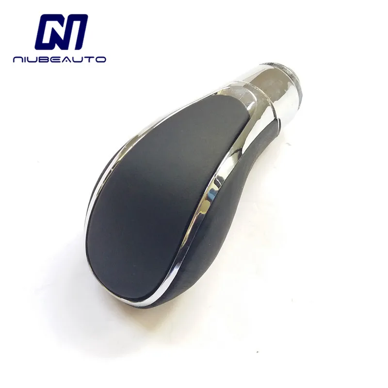 Black PU Leather Automatic Gear Shift Shifter Lever Stick Knob For Opel Vauxhall Buick Regal 20986270 3
