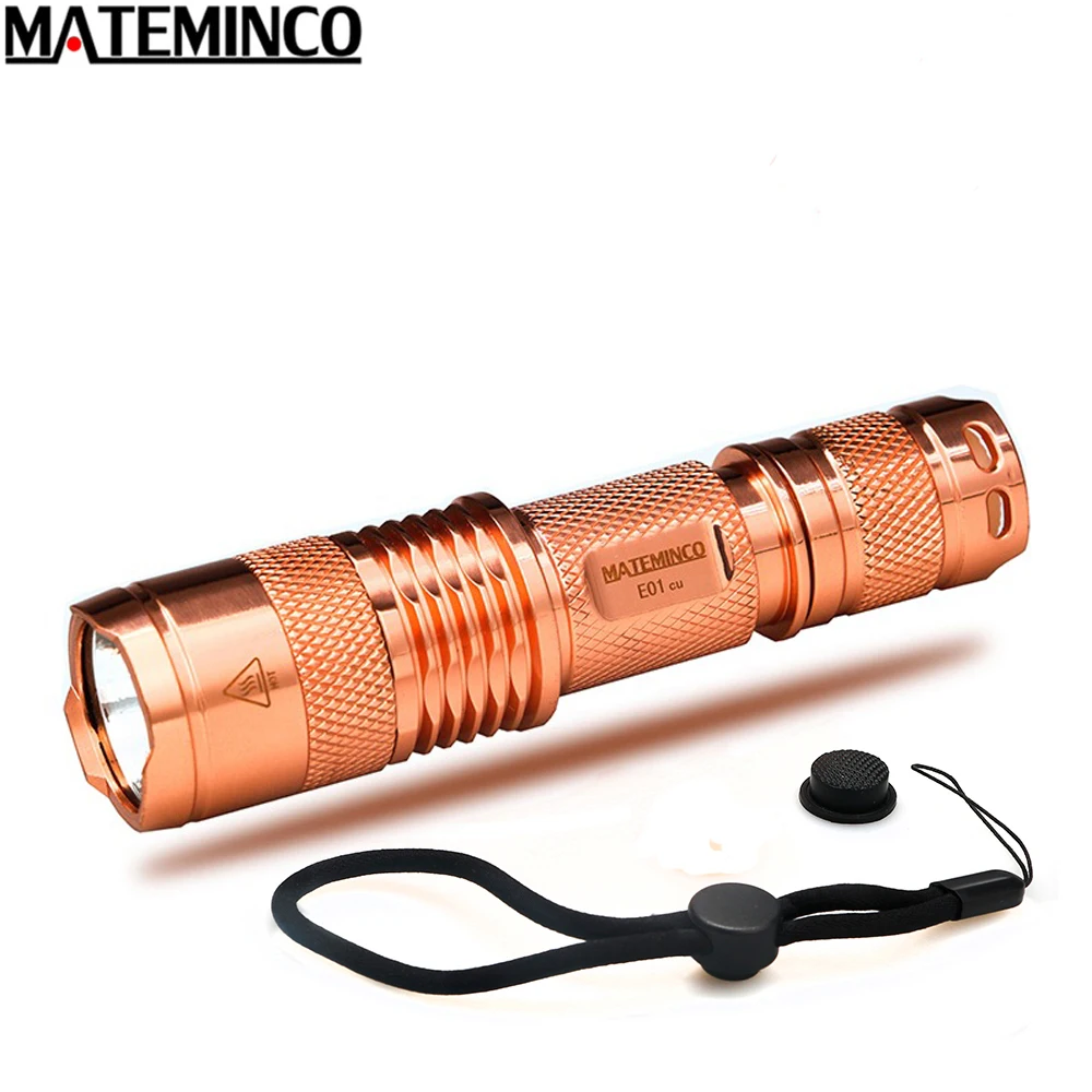 MATEMINCO E01 CU мини фонарик XPL светодиодный Макс. 1400 люмен маленький размер фонарь EDC