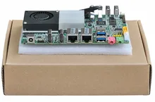 Горячие продажи Мини-Плата PC Celeron 3215U Настольных Низкая Мощность Мини материнская плата 6 * COM Dual Lan Три Дисплей GPIO
