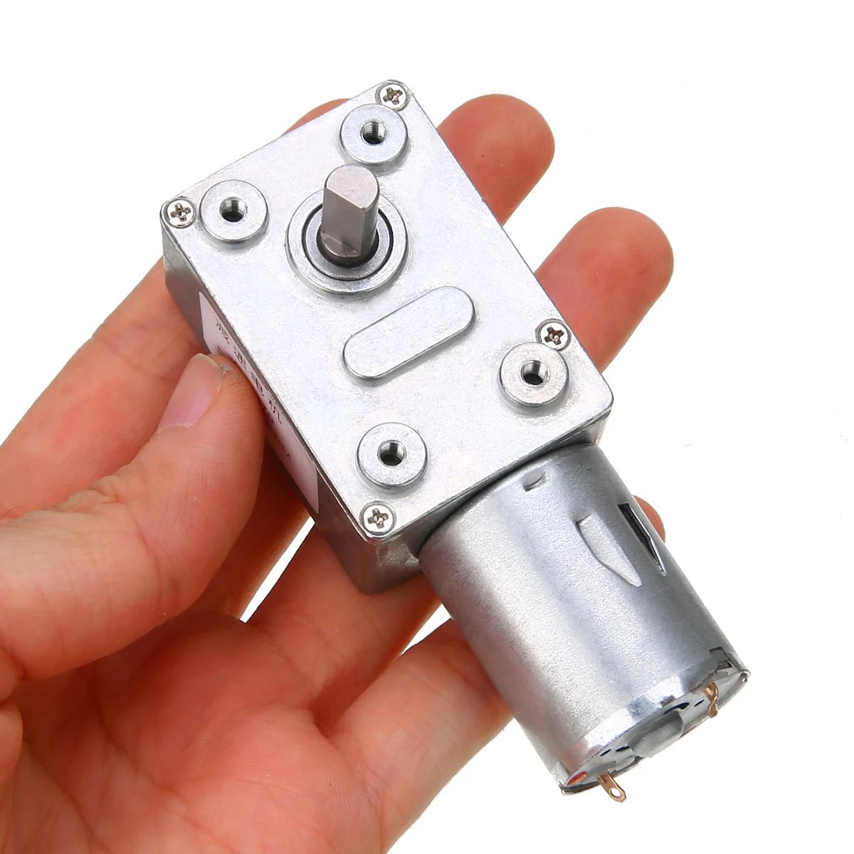 

1pc DC 12 Metal Reversible Torque Micro Turbo Worm Geared Reducer Motor GW370 25RPM Mayitr Electric Self-lock Gear Motors