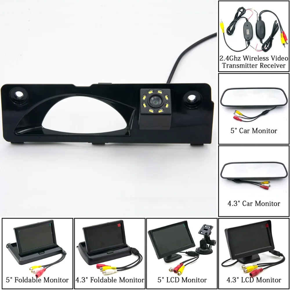 HD 8LED Car Rear View Camera For Honda Odyssey Elysion 4.3" 5 inch