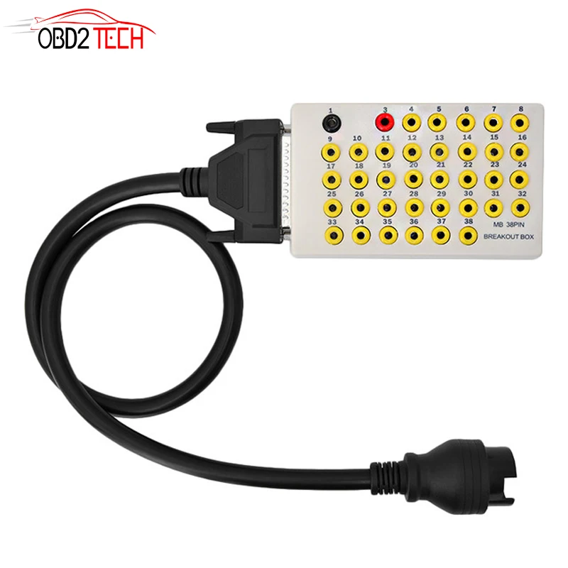 Для MB 38PIN Breakout Box автомобильный диагностический кабель Obd2 Pin Out тестер Разрыва авто