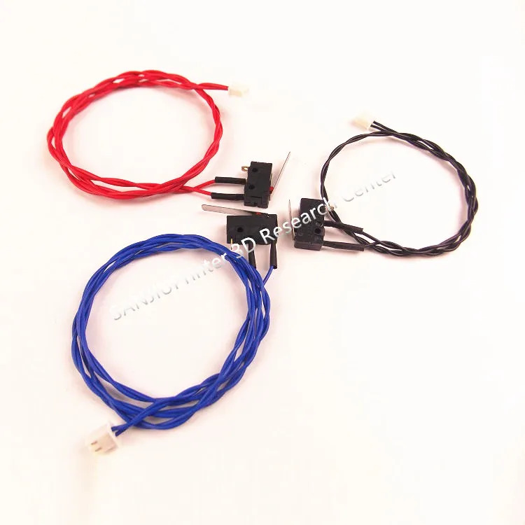  UM2 3D printer Ultimaker 2 Extended Limit Switch Kit Red Blue Black Limited Switch Endstop Micro Switch Connector 