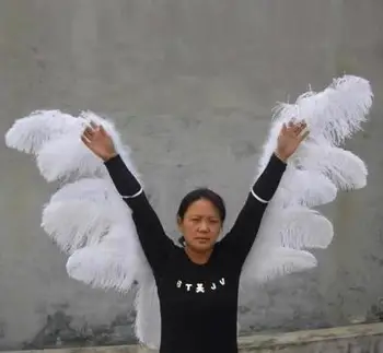 

Pure handmade import high quality elegant ostrich feather angel wing more color and style choice please leave a message to us