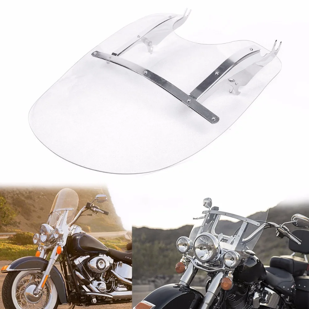 Motorcycle Clear Windscreens Wind Deflectors For Harley Davidson