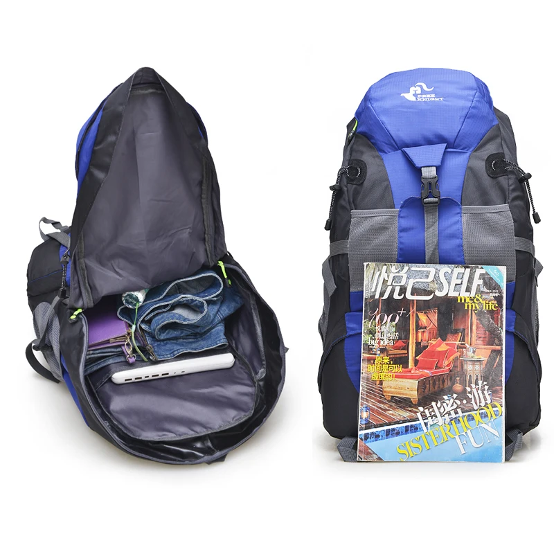 Free Knight Backpack 50L Camping Hiking Bag,Waterproof Mountaineering Tourist Backpacks,Mochila Trekking Sport Climbing Bags