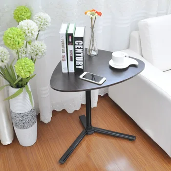

Free Lift Rotating Coffee Table Triangle Corner Desk Simple Sofa Side Adjustable Height Laptop Table Desk for Living Room Study