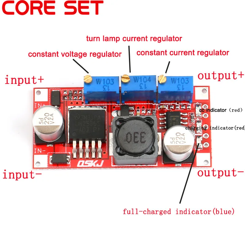 LM2596 DC-DC понижающий CC CV Питание модуль 7 V-35 V до 1,25 V-30 V 3A Регулируемый Напряжение регулятор конвертер светодиодный драйвер