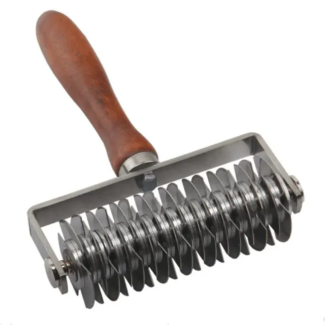 Durable Pizza Tools Net Cutter Metal Dough Lattice Cutter Stainless