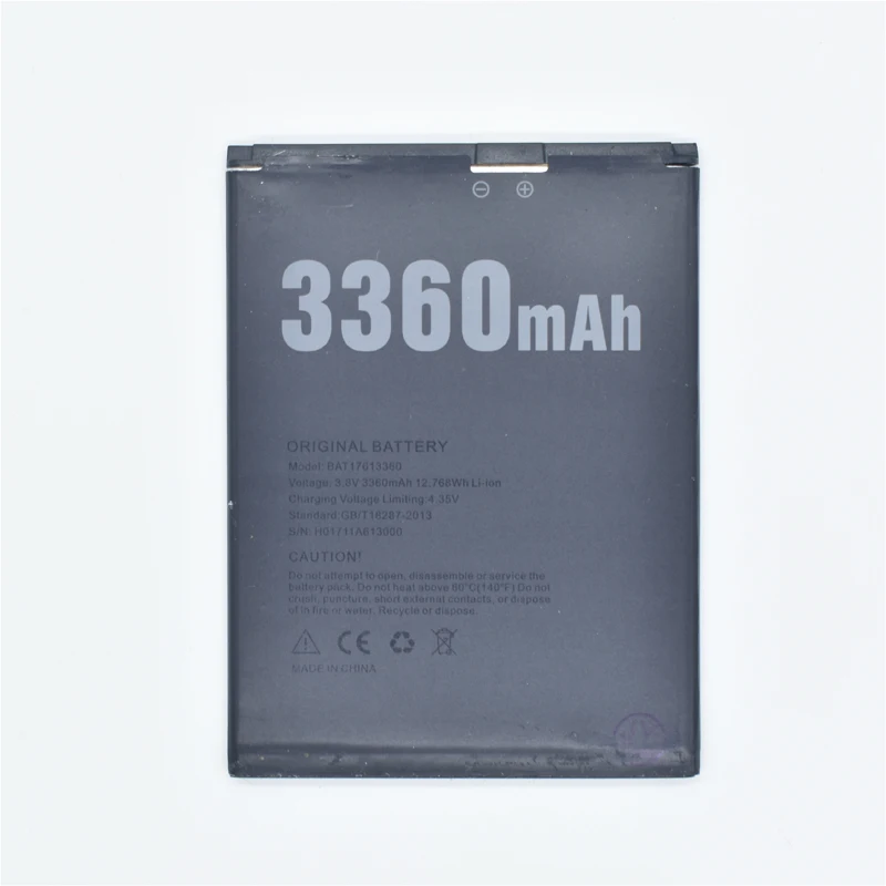 Аккумулятор Hekiy мобильный телефон для DOOGEE BAT17613360 X30 аккумулятор 5 дюйма 3360 мАч с