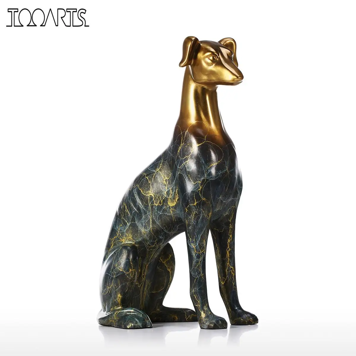 Tooarts Labrador Dog Bronze Sculpture Home Decor Sculpture Desktop