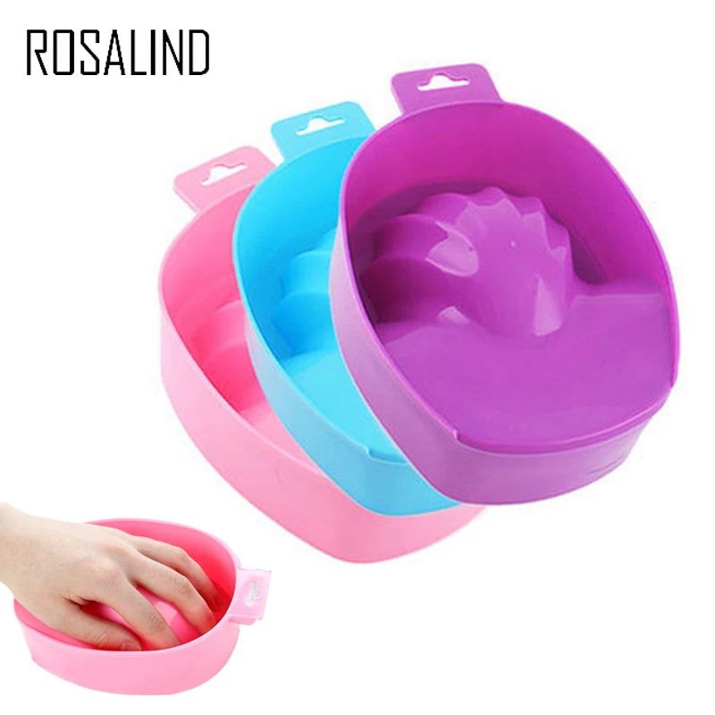 

ROSALIND 1PCS Nail Art Hand Wash Remover Soak Bowl DIY Salon Nail Spa Bath Treatment Manicure Tools Nail Art Manicure