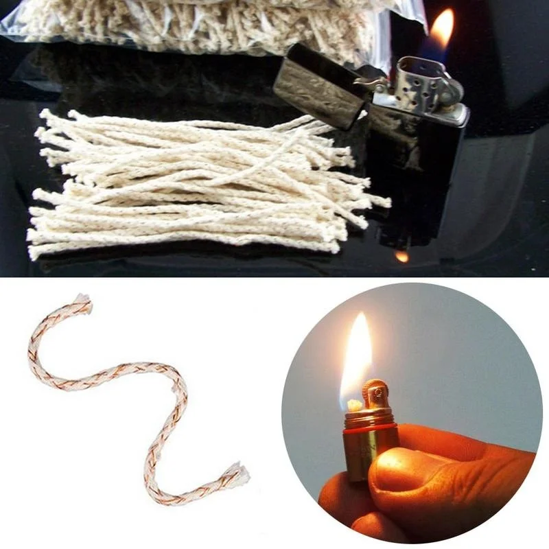 Buy 30pcs/pack Copper Wire Cotton Core Wick for Zippo