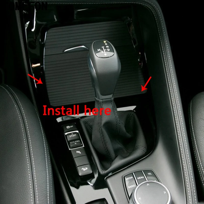 TOMEFON для BMW X1 F48 2016 2017 2018 ABS углеродное волокно краска внутренняя Передняя шестерня