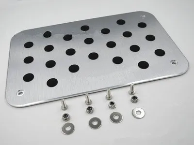 

Car Accessory For Mitsubishi EVOLUTION Universal Floor Carpet Mat Pedal Pad Footrest Plate pads Stickers Styling Covers