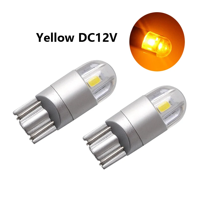 Автомобиль Стайлинг 2x T10 6000 К W5W 3030 2SMD ВОДИТЬ LampTurn Боковой Фонарь Освещения