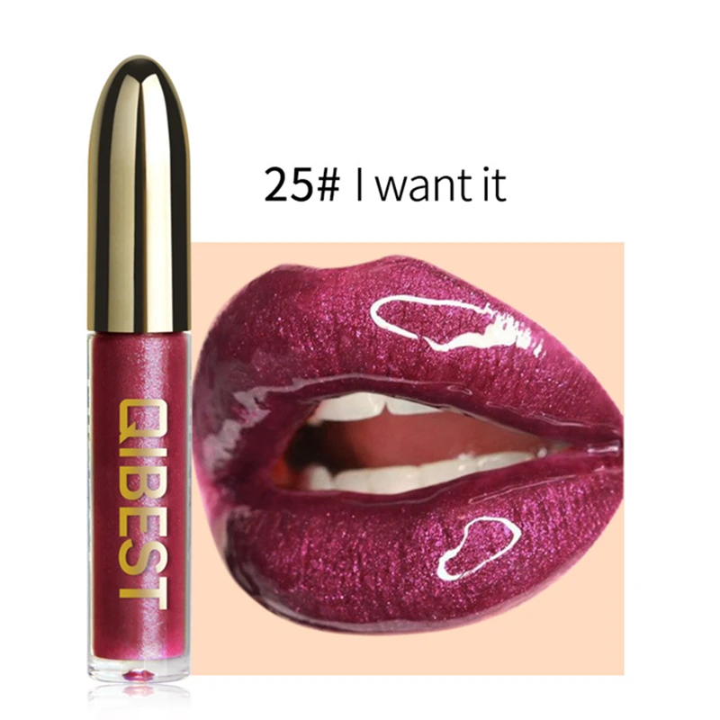 Lips Makeup Gloss Magic Lipstick Glitter Lip Black Purple Blue Gold Long Lasting Make Up Waterproof Metallic Liquid Lipsticks