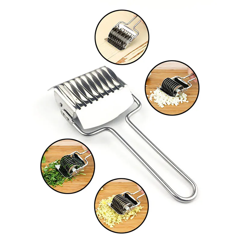 1PC Pressing Machine Non-slip Handle Kitchen Gadgets Makers Noodles Cut Knife Manual Section Shallot Cutter Kitchen Accessories