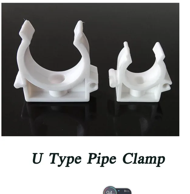 PVC Pipes Plumbing Fittings / U Type Pipe Clamp / 20MM Pipe Strap