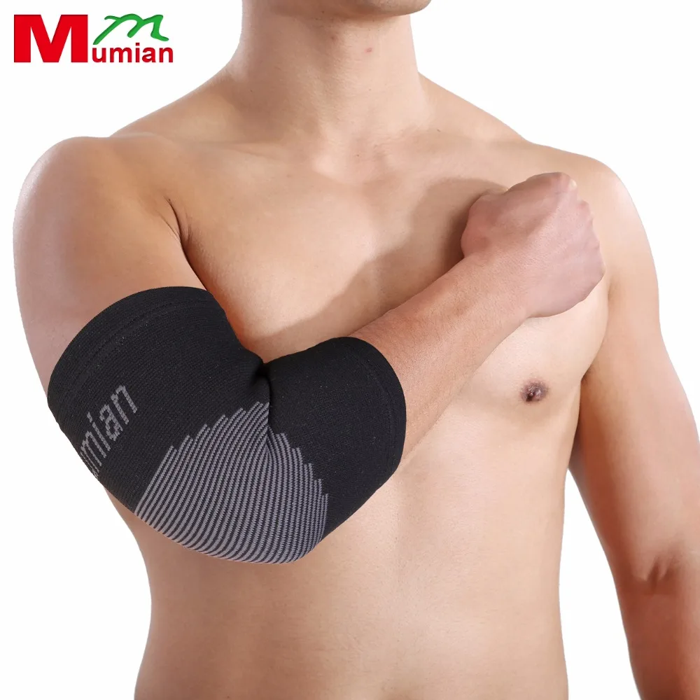 

Mumian 3-D Stretch Elbow Brace Breathable Comfort Sports Safety Sleeve Elbow Pads for Volleyball Tennis Elbow Protection-1PCS