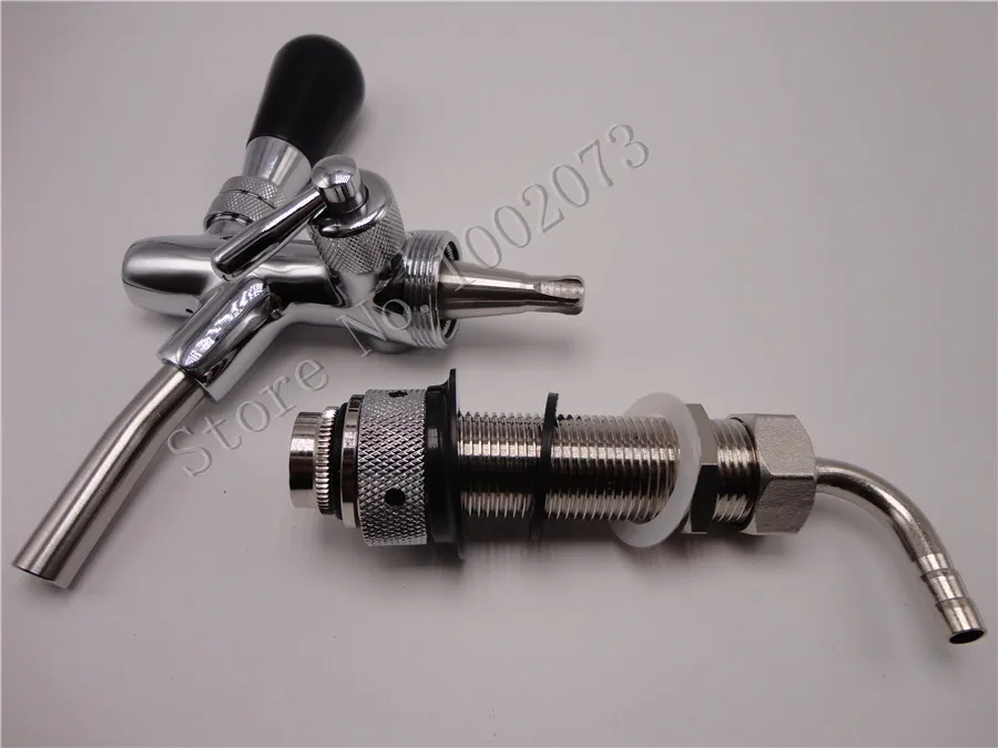 Adjustable Beer Tap Faucet Flow Control Faucet with 4inch Shank Tap Kit