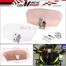 Para Triumph Aprilia KTM Victoria Todo Modelo de Motocicleta Parabrisas Universal del Flujo de aire Ajustable Bolt-On Variable Spoiler Parabrisas