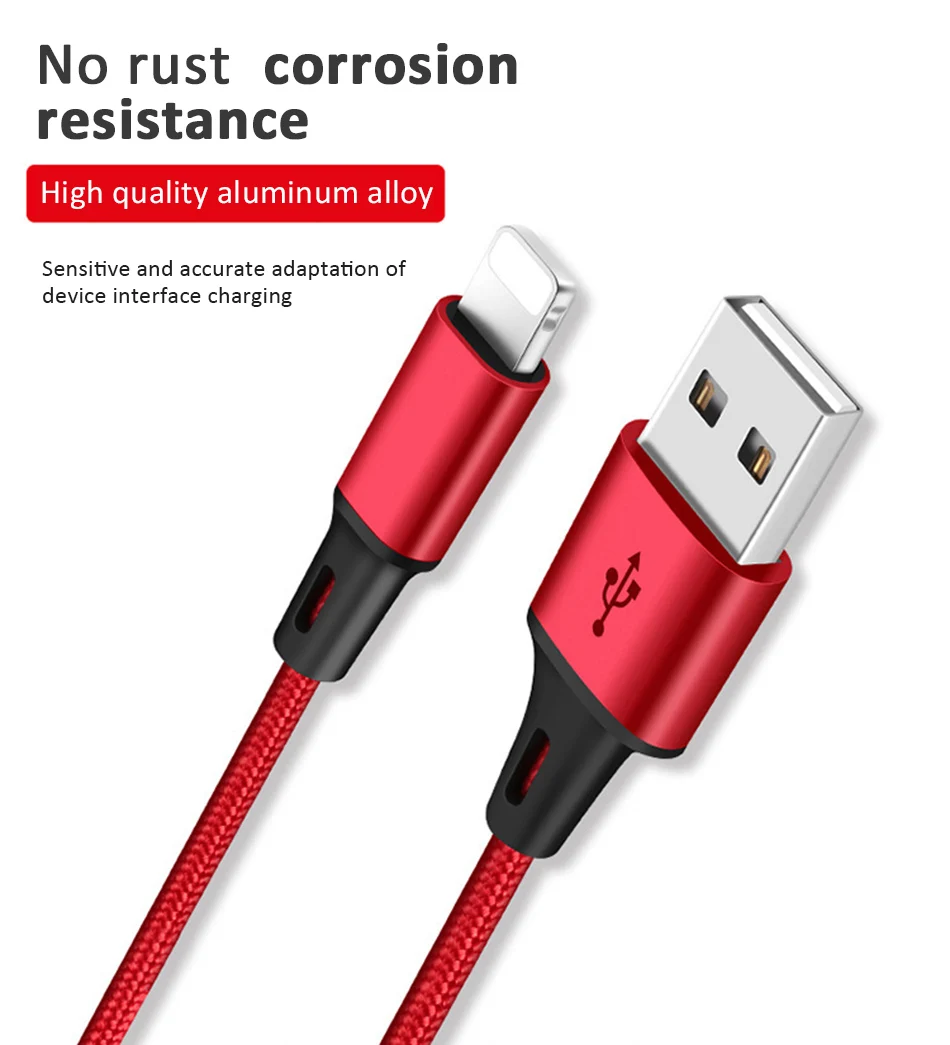NOHON 2 IN 1 Lighting USB Micro USB Charger Cables For Samsung S6 S7 Huawei Phone Charging Cable For iPhone X 8 7 6 Cord Line (8)