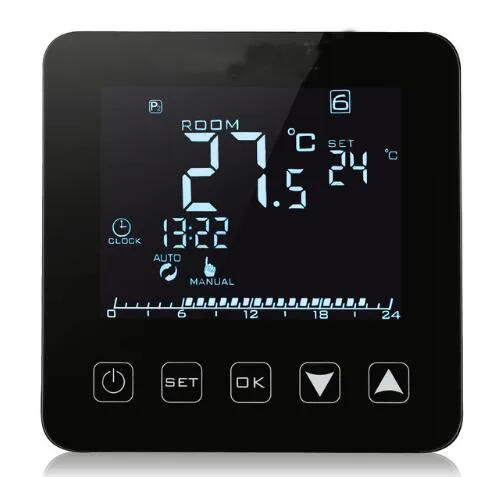 

16A 250V Electric Heating Thermostat LCD Display Temperature Controller Under Floor Heating Tile Thermostat 16A
