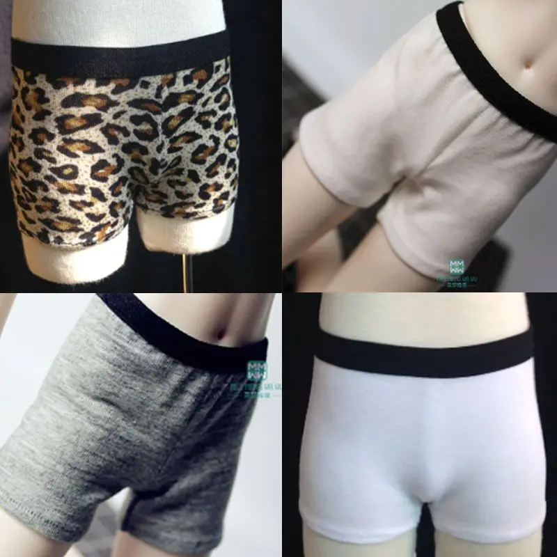 BJD dolls SD17 dolls accessories fits 1/3 1/4 1/6 Uncle underpants Leopard print Grey white