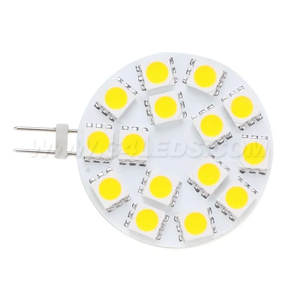 Синий Цвет 15LED G4 светильник с регулируемой яркостью 5050SMD 300-330LM 3 Вт широкое напряжение AC/DC10-30V для лодок кораблей автомобилей 5 шт./лот