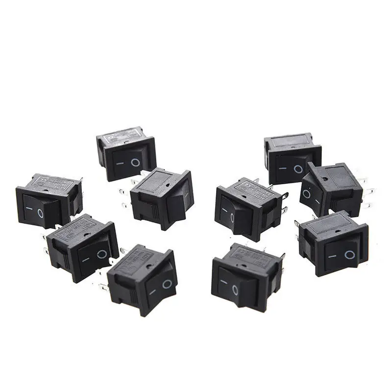 10 шт. AC 6A/250V 10A/125V 6 Pin DPDT ON/на 2 позиции на кнопках в лодке кулисный переключатель|dpdt