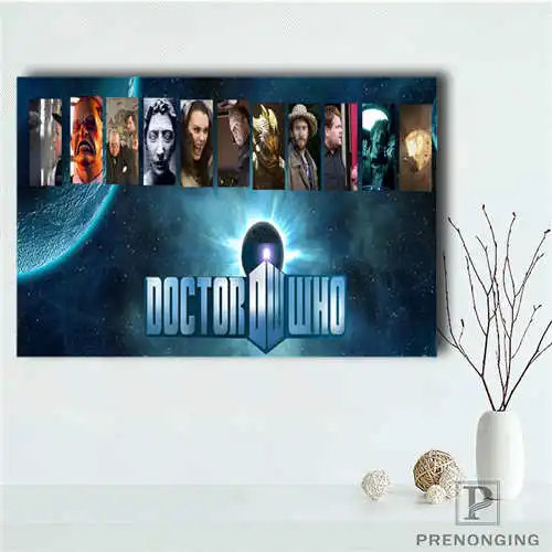 Custom doctor who (3) Printing Posters Cloth Fabric Wall Art Pictures For Living Room Decor#18-12-05-2-70 | Дом и сад