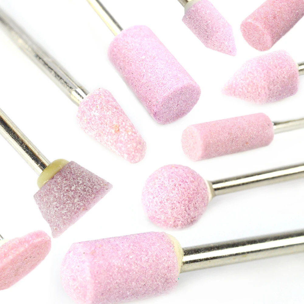 

1PCS Pro Grinding Polishing Ceramic Pink 3/32" Mill Cutter Manicure Pedicure for Electric Nail Art Drill Bit 12 Style Burr TR323