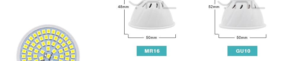 10 шт./лот светодиодный GU10 MR16 E27 E14 светодиодный Лампа 220V Высокая со сверхярким светодиодный SMD2835 48/60/80 светодиодный s Lampara для домашний прожектор