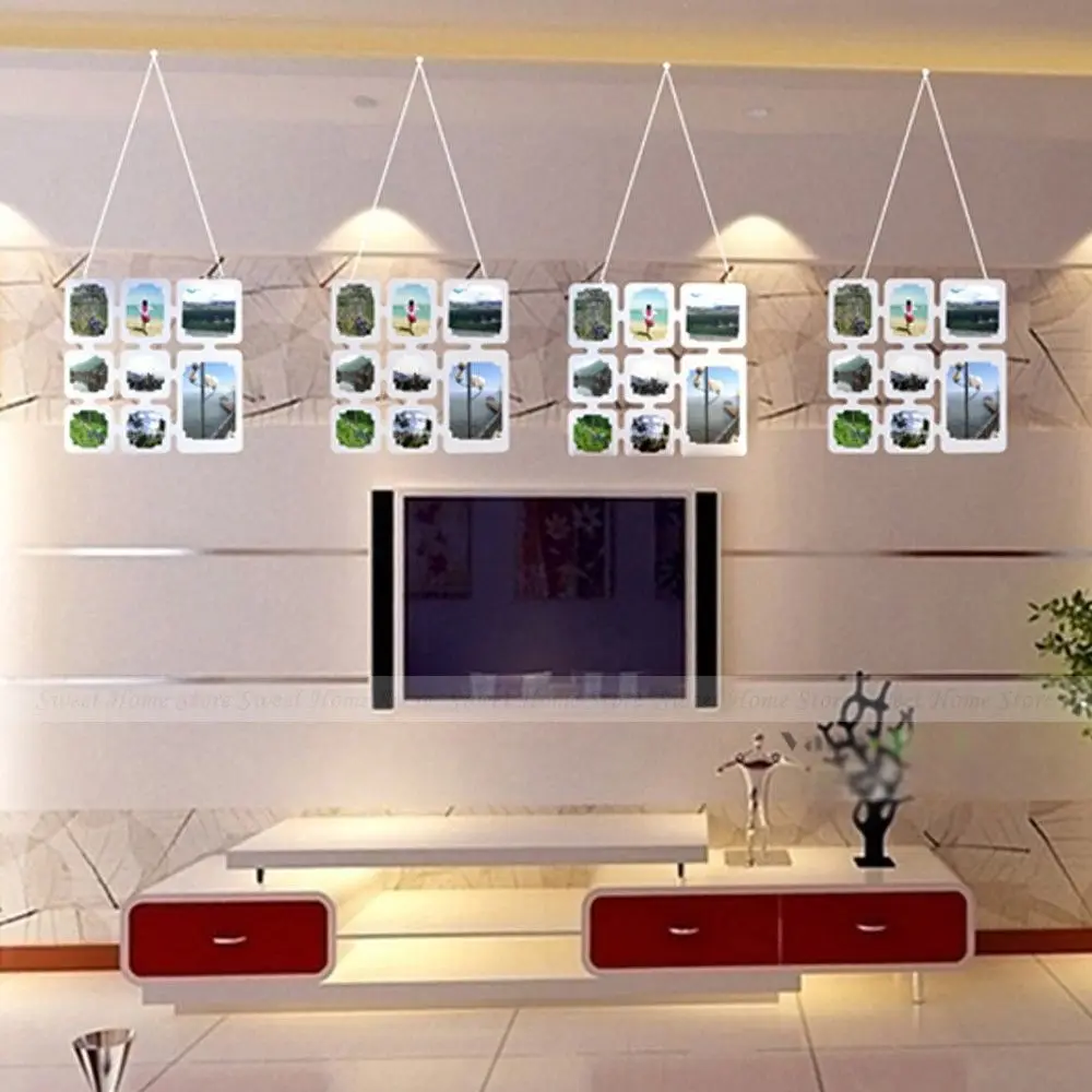 aliexpress : buy yazi 4pcs white plastic wall art photo frame aliexpress : buy yazi 4pcs white plastic wall art photo frame