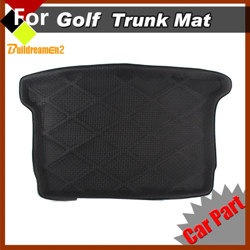 

Buildreamen2 Heavry Duty Tray Boot Liner Auto Tail Floor Protector Carpet Car Trunk Mat For VW Volkswagen Golf 6 2009-2012