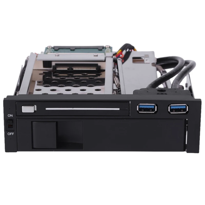  Nuevo Dual Bay 35 pulgadas + 25 pulgadas Sata Iii Disco Duro Hdd Ssd bandeja Caddy móvil interno Ra