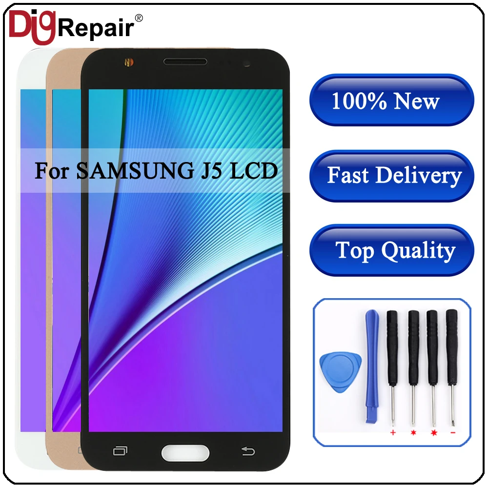 Для Samsung Galaxy J5 2015 дисплей J500 J500F J500FN J500M J500H кодирующий преобразователь сенсорного