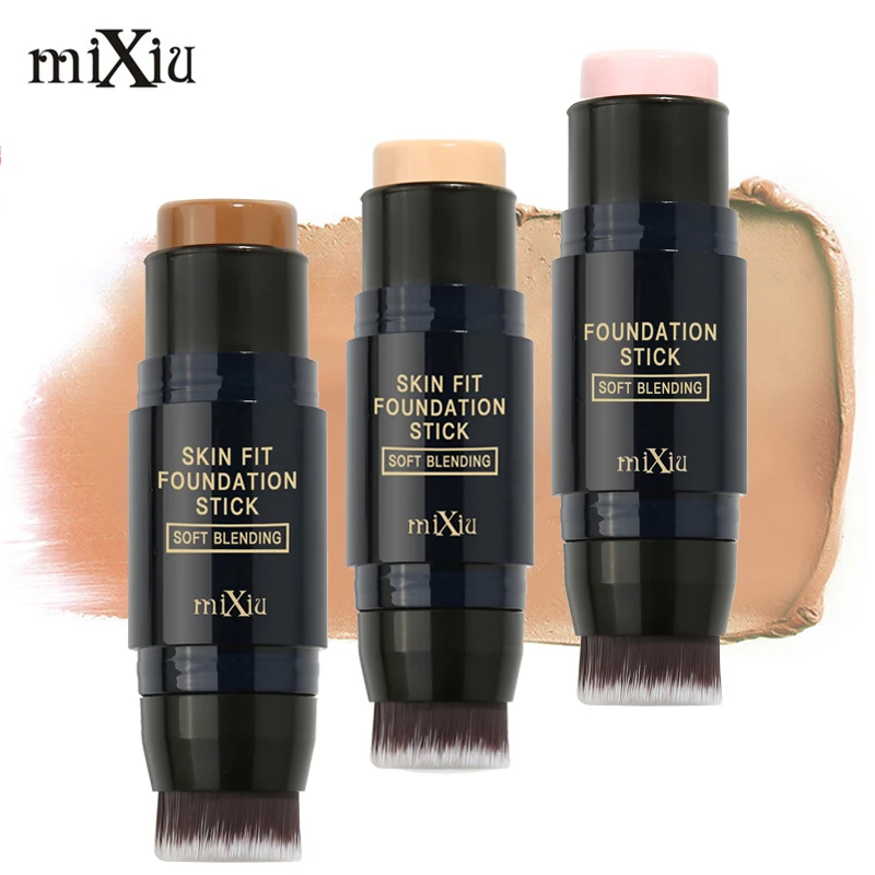 

[Rosalind Beauty] MIXIU Face Makeup  Foundation Stick Concealer Creamy Perfect Cover  Oil-control Smooth Base Face