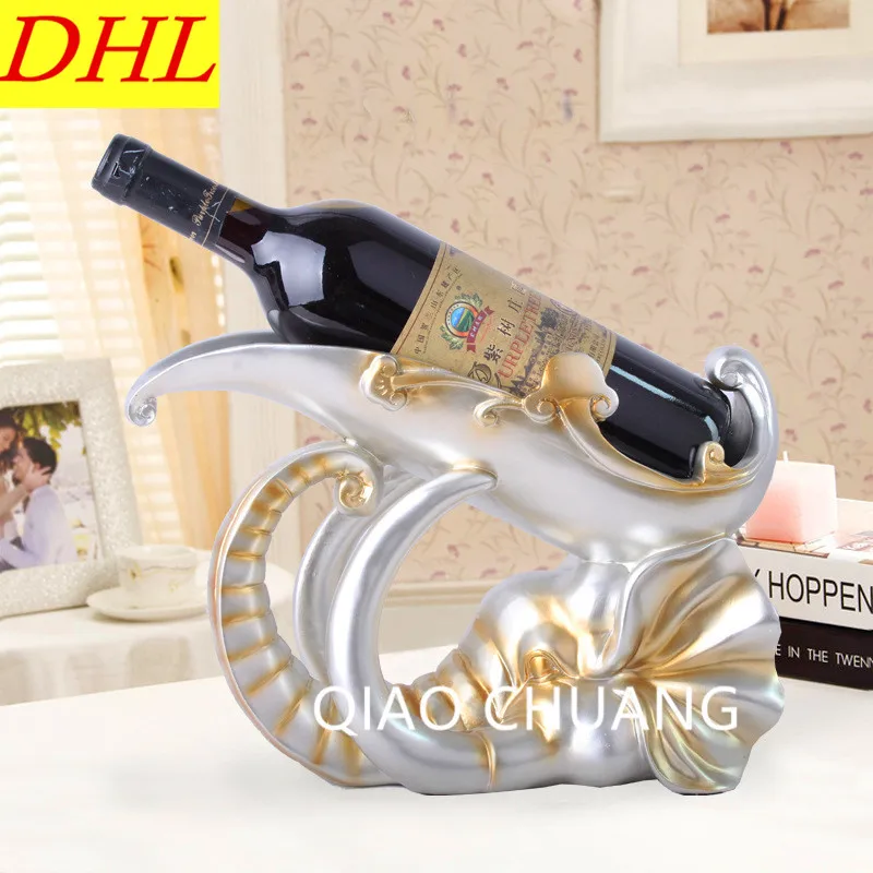 

Creative Elephant Trunk Wine Rack Resin Craftwork European Style Wine Cabinet Decorations Living Room Furnishing Articles S439
