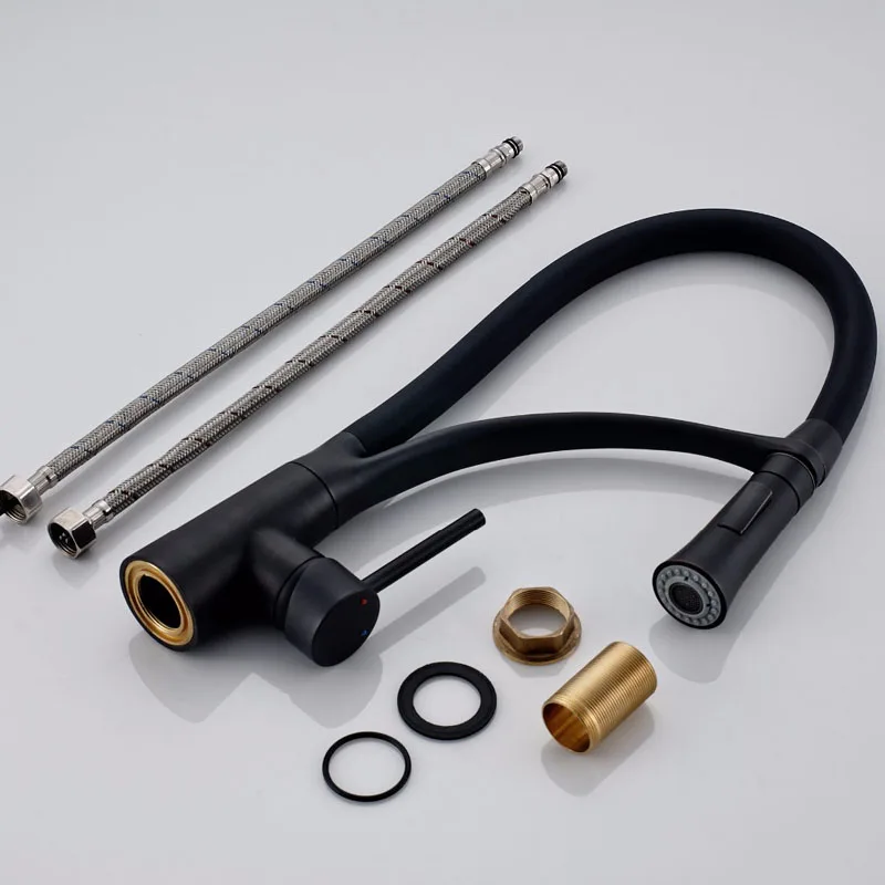 ORB-Black-Kitchen-Faucet-Deck-Mounted-Pull-Down-360-Rotation-Sink-Faucet-Single-handle-Hot-Cold (3)