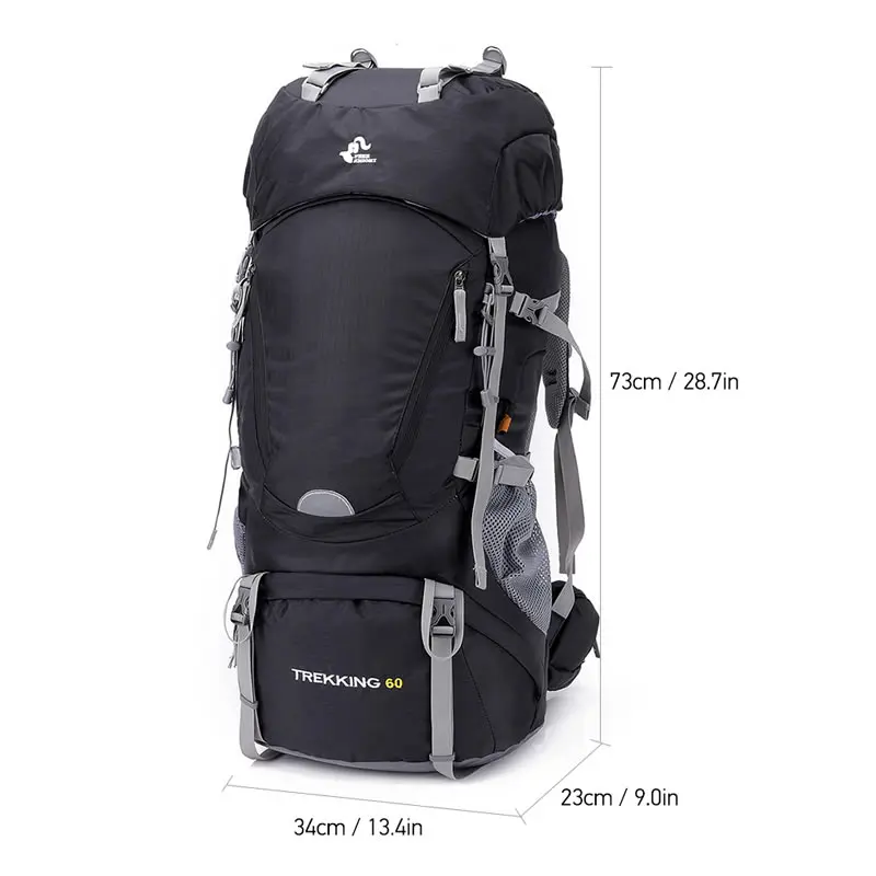 Água ao ar Bolsas de Acampamento 60l à Prova Cavaleiro Livre Dwaterproof Caminhadas Mochilas Mochila Quadro Interno Esporte Viagem Trekking Escalada 3 Cavaleiro livre 60l à prova dwaterproof água