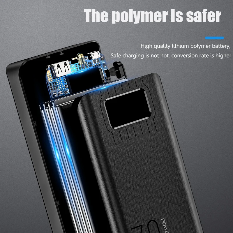 Preise Power Bank 30000mah Externe Batterie Rollenmaschinenlinie Typc Micro USB QC Schnelle Aufladen Power Led anzeige Tragbare telefon Ladegerät für tablet