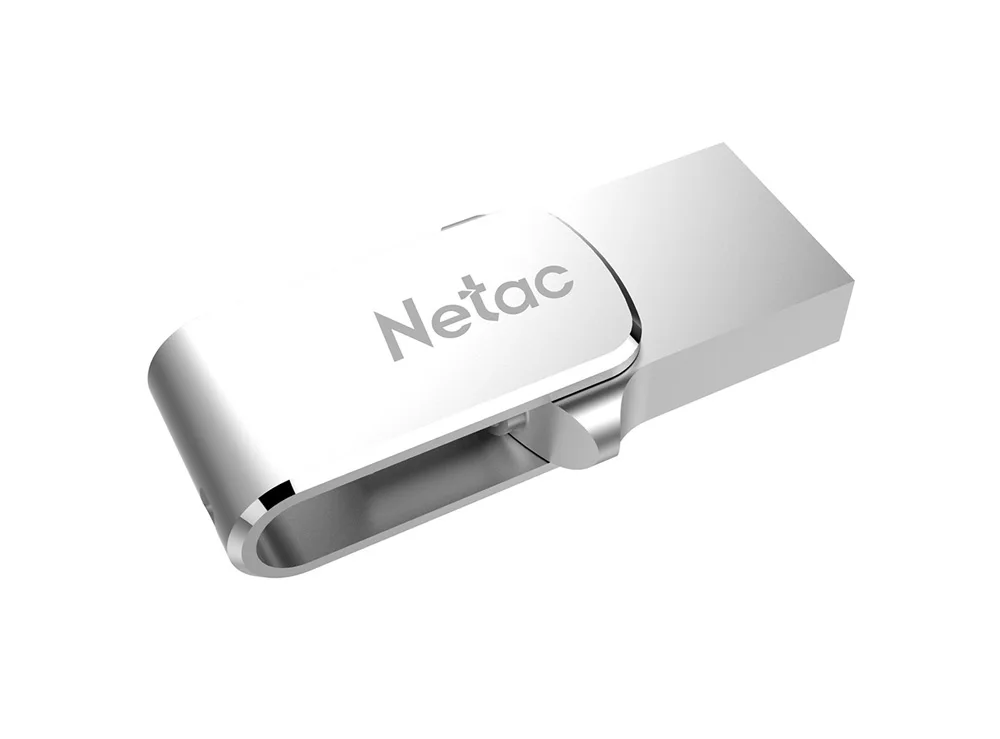 Netac U780C Тип C флеш-накопитель USB 3,0 серебристый алюминиевый сплав USB3.0 OTG флэш-диск металлический 32 Гб 64 ГБ флеш-накопитель для сотового телефона ПК