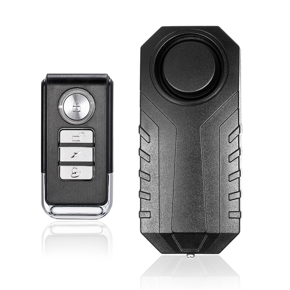 

Wireless Bicycle Anti-theft Alarm Waterproof Door/ Window Vibration Alarm Intelligent Remote Control Alarm Sensor 113dB