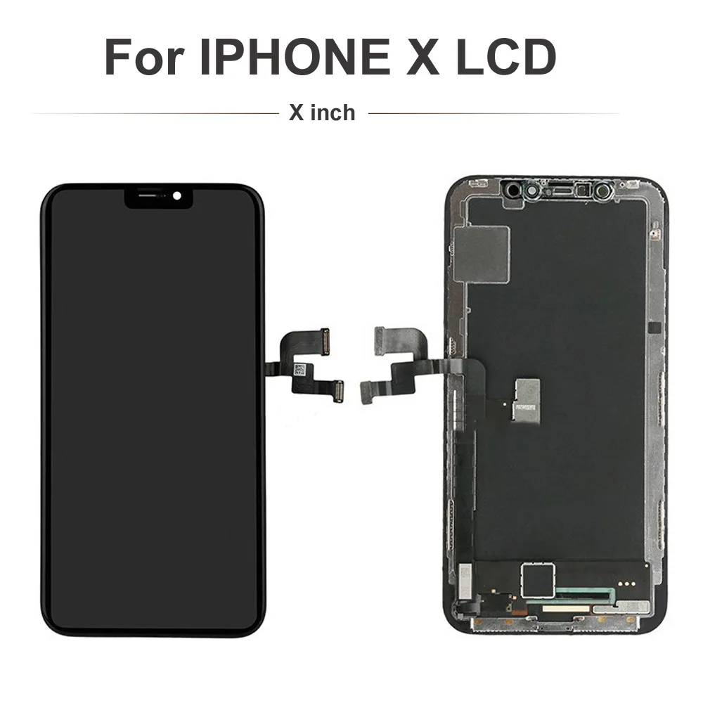 

For iPhone X New Copy Quality LCD Screen Display with Touch Digitizer Panel and Frame - Black