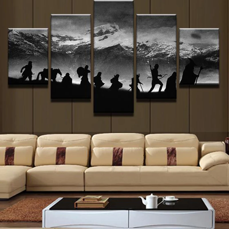 Home Decor Canvas Painting Top Rated Wall 5 Panel Modular Framework