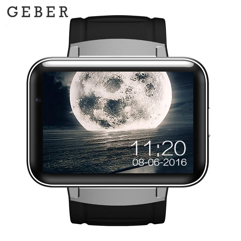 

GEBER DM98 Smart Watch Android OS MTK6572 1.2Ghz 2.2 Inch Screen 900mAh Battery 512MB Ram 4GB Rom 3G WCDMA GPS WIFI Smartwatch