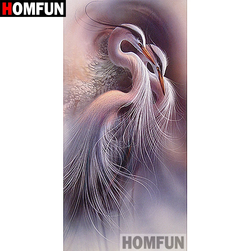 

Алмазная живопись HOMFUN A08063, полноразмерная/круглая Алмазная вышивка 5D «сделай сам» с изображением животных, птиц, 3D, домашний декор