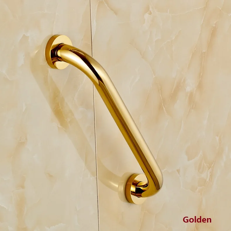 Premintehdw 32cm Long Golden or Antique Brass Grab Safety Bars Handles